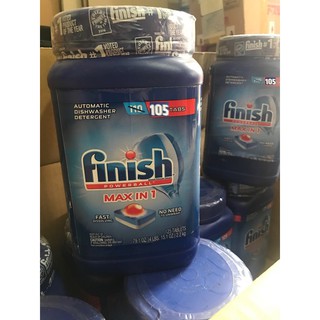 Viên rửa bát finish All in 1 max 105 Viên ( Hàng Mỹ )