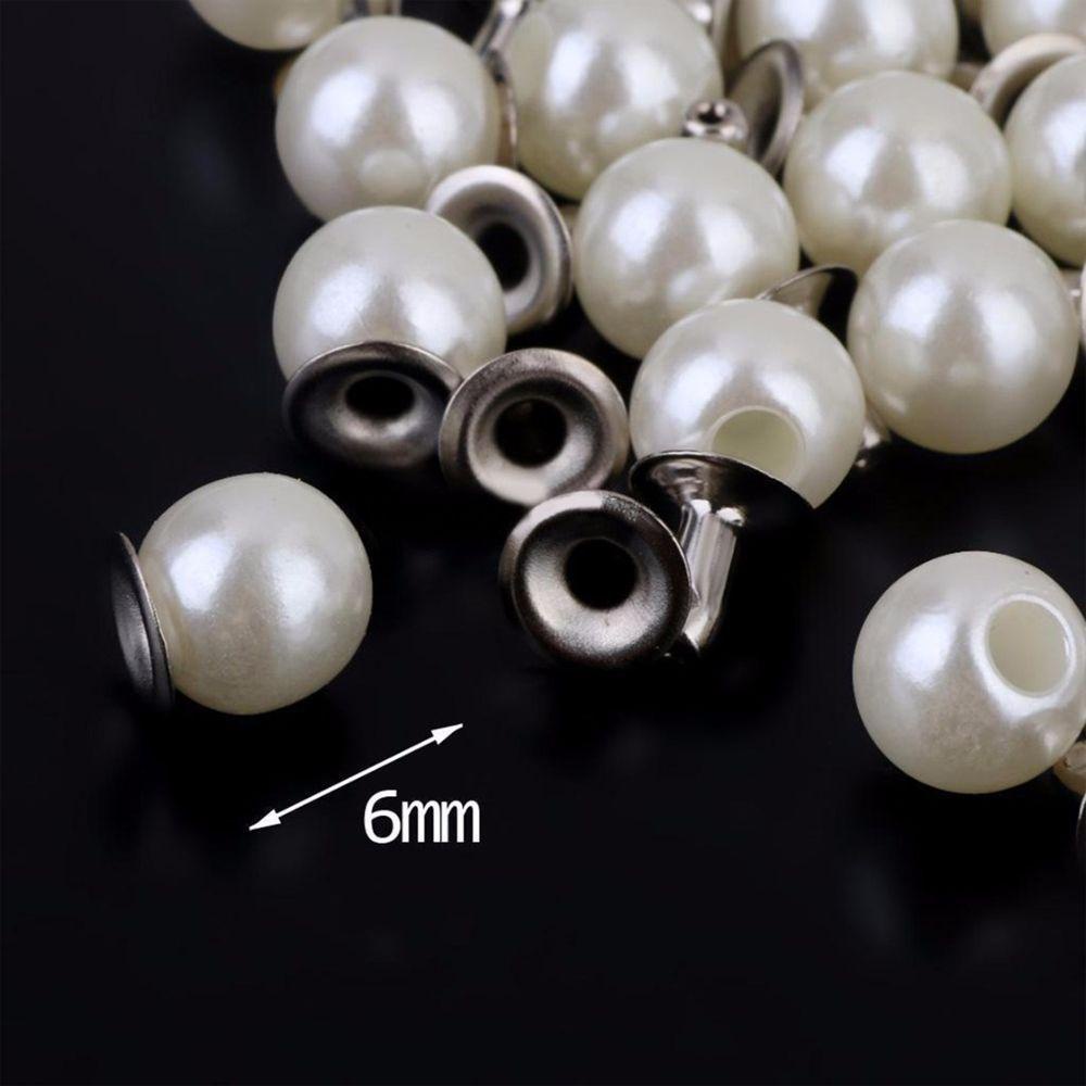 Đinh Tán Hình Tròn Cỡ 6mm Bằng Da Dùng Trang Trí Giày / Túi Xách