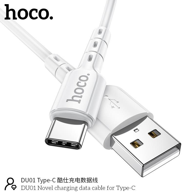 Cáp Sạc Nhanh Type-C 3A Cho Samsung, Xiaomi, Huawei, Oppo, Realme,... Hoco DU01 Dây Sạc 15W, Giá Rẻ [CHÍNH HÃNG]