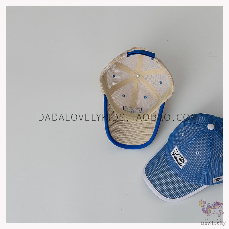Mũ Lưỡi Trai Phối Lưới Thoáng Khí Phong Cách Hàn Quốc Cho Bé