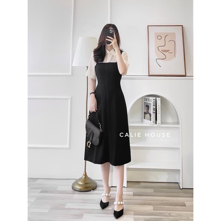 💎VÁY PHỐI TƠ CHẠY REN CỔ ĐỨC SIÊU XINH{Mini House}