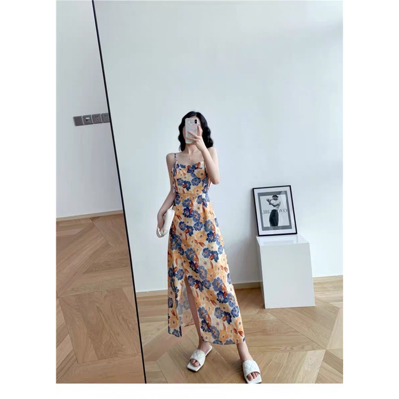 [Mã FAGREEN1505 giảm tới 30K đơn 99K] ODER - Váy HOA XOÈ 2 DÂY TÔN DÁNG | BigBuy360 - bigbuy360.vn