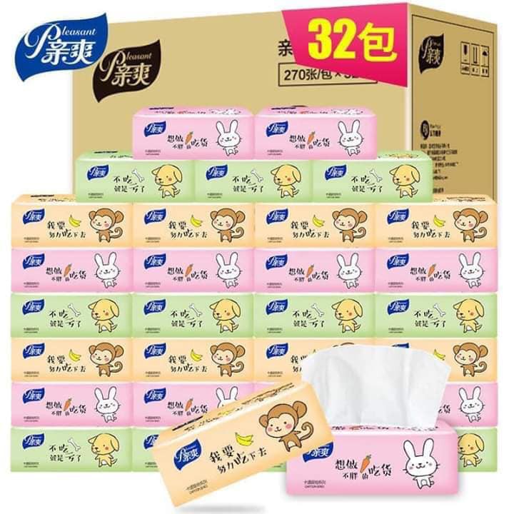 LẺ gói 100 tờ KHĂN GIẤY, GIẤY ĂN PURE SOFT