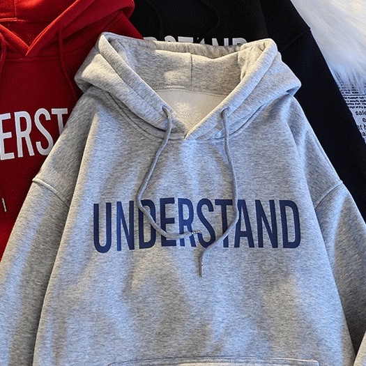 Áo Hoodies Nữ In Chữ Thời Trang Hàn Quốc Năng Động