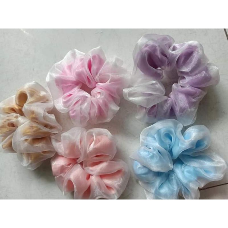 scrunchies 2 lớp dễ thương