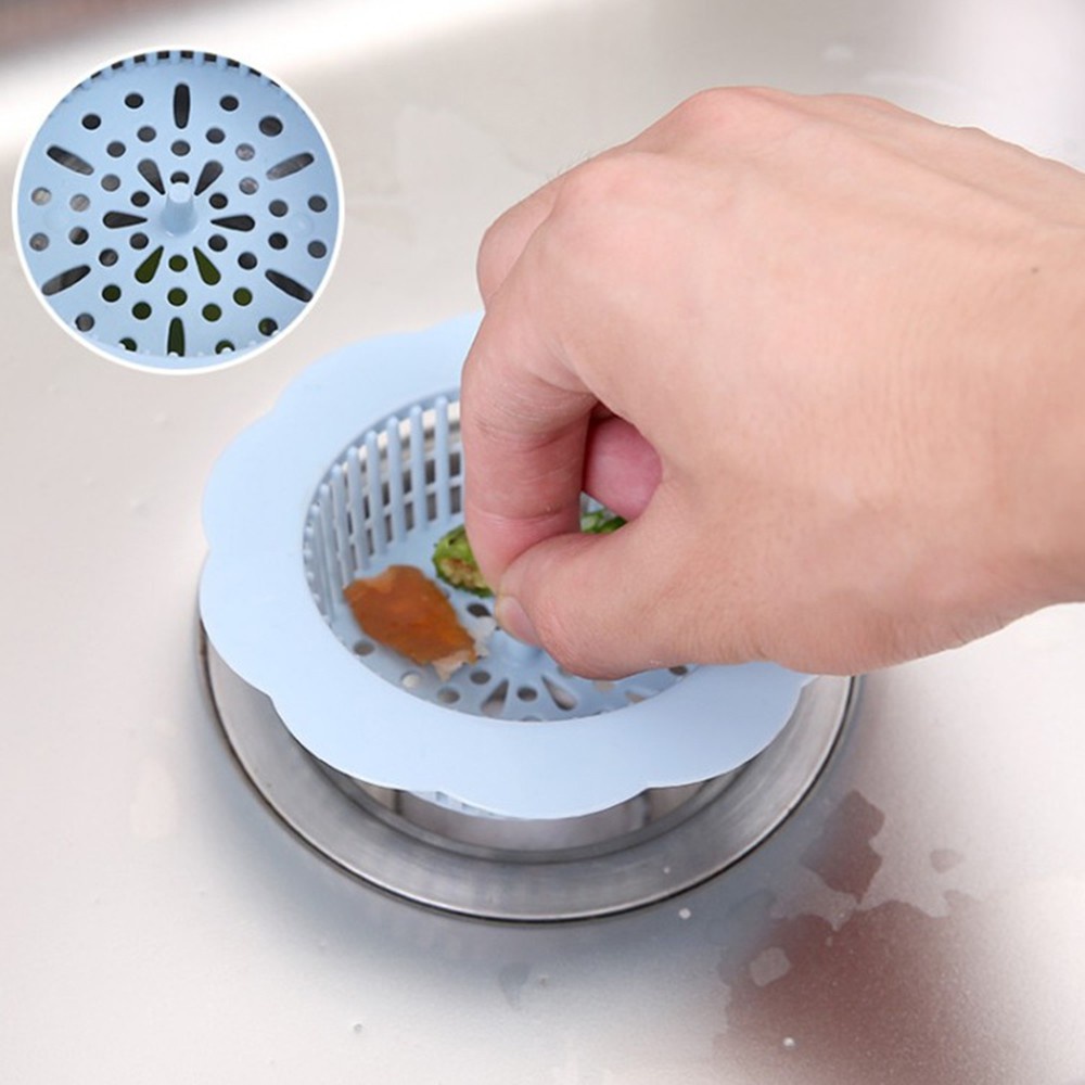 Dụng Cụ Lọc Rác Bồn Rửa Chén Hình Bông Hoa - Màu ngẫu nhiên