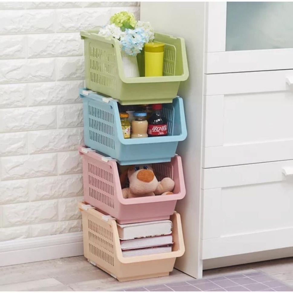 combo 3 kệ đựng đồ gấp gọn đa năng, kệ để đồ xếp tầng 5569