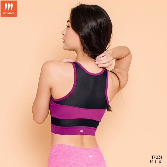 Áo tập gym yoga nữ dáng croptop sát nách GYMME - 17031