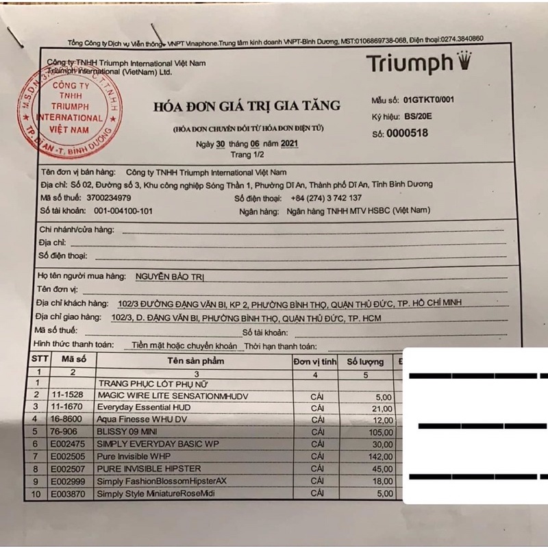 Áo lót nữ Triumph Essential HUD