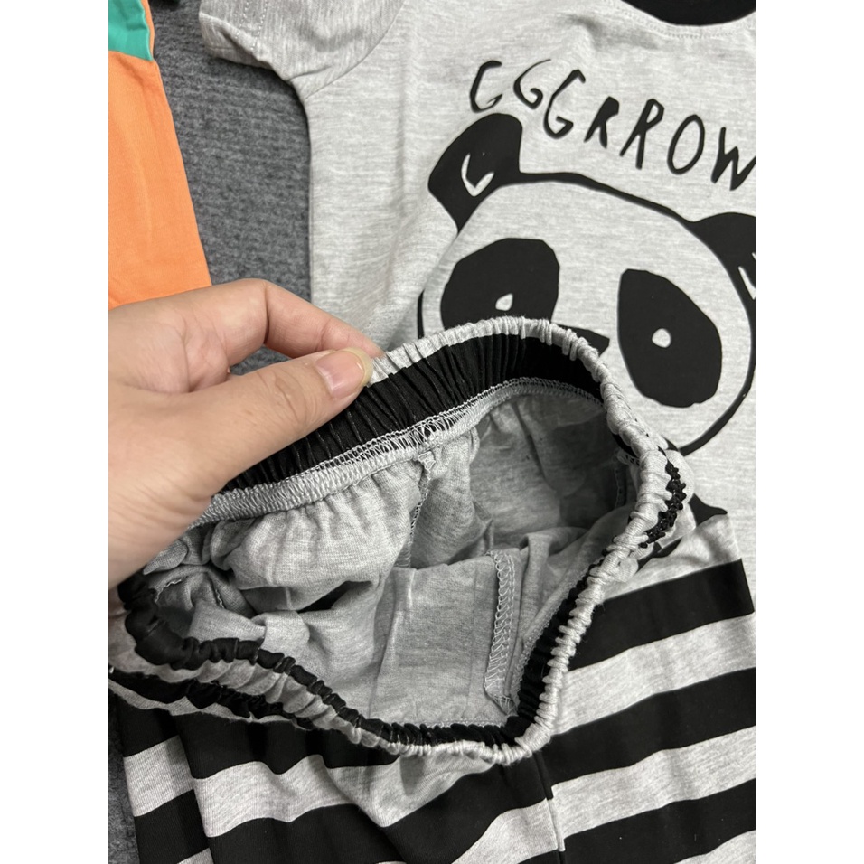 Bộ bé trai Maven cotton in hình con vật