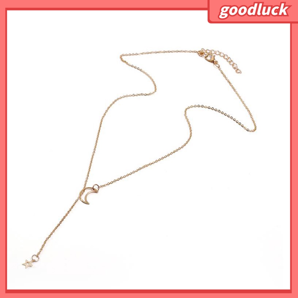 Dây Chuyền Mặt Trăng Và Ngôi Sao Thời Trang Dành Cho Nữ