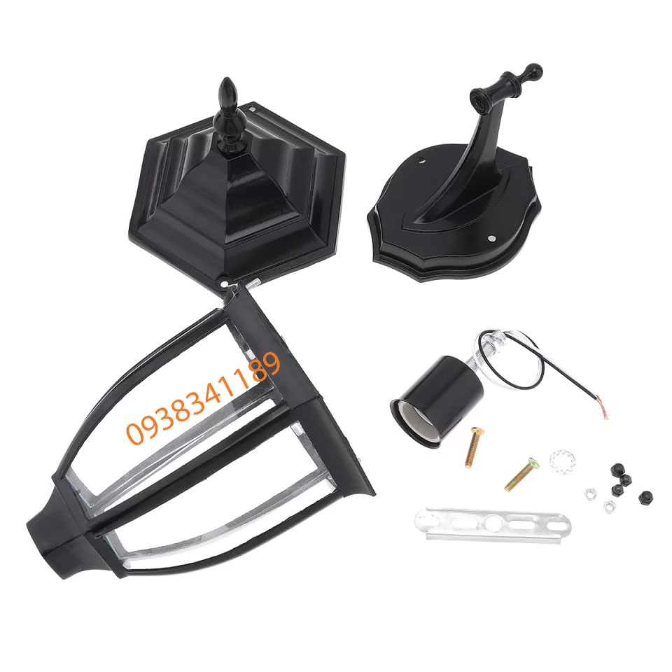 Đèn chùa cột gắn treo tường cổng ngoài trời + Tặng bóng Led