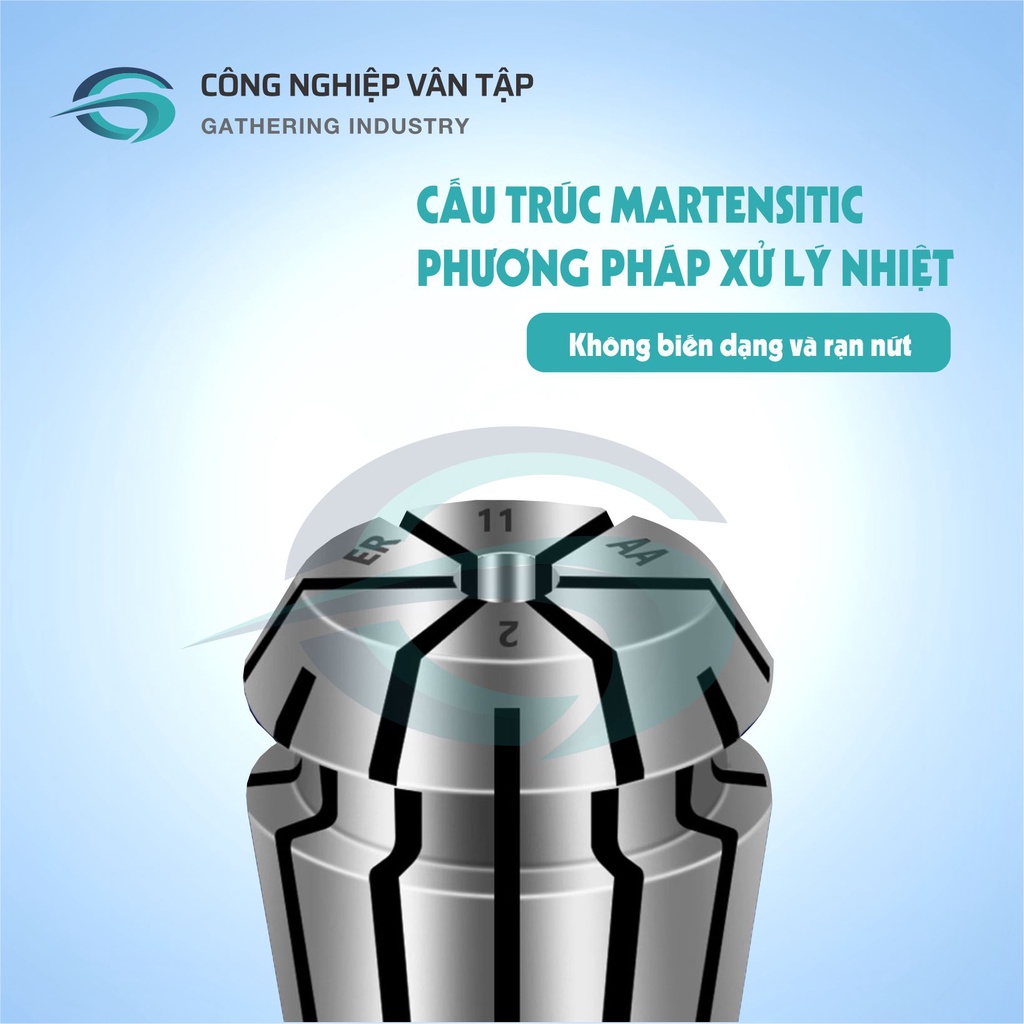 Đầu kẹp Collet ER11 độ chính xác 0.005 hàng chính hãng , chất lượng cao