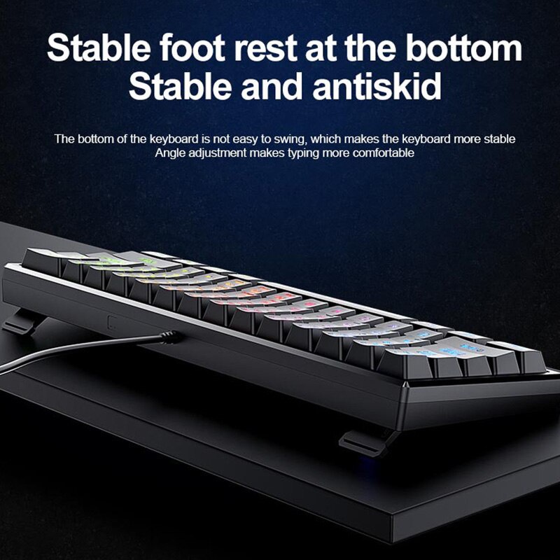 Bàn Phím Cơ Máy Tính FV-61 Led RGB 3 Chế Độ Khác Nhau Chơi Game Dùng Văn Phòng Cực Đã