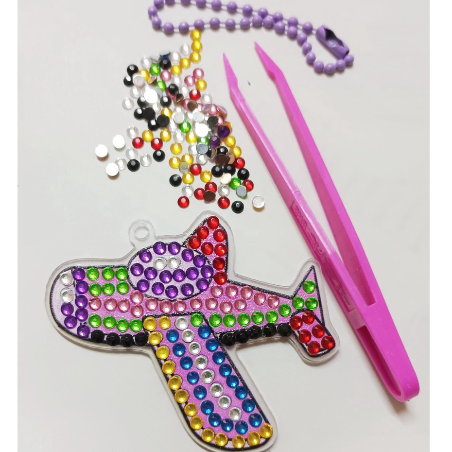 Set Móc Khóa Đính Đá Handmade DIY