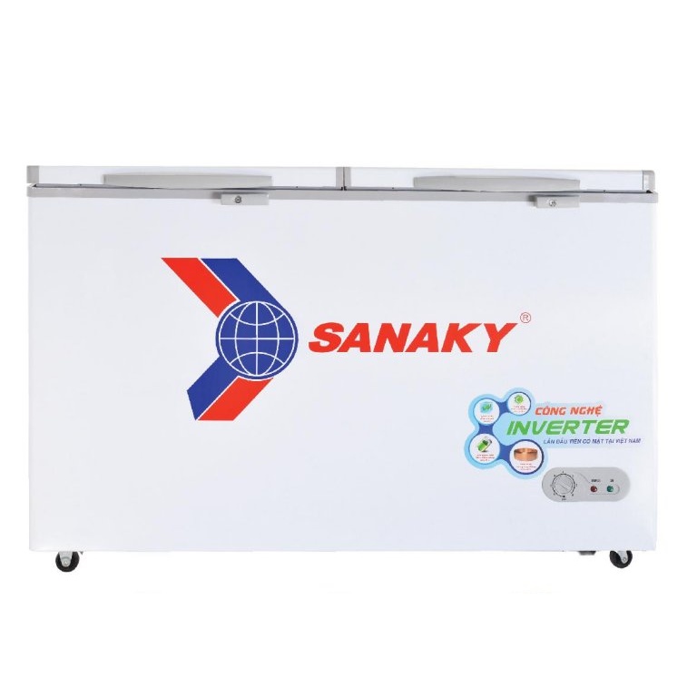 Tủ đông Inverter SANAKY 195 lít VH-2599W3 - 1 NGĂN ĐÔNG 1 NGĂN MÁT, DÀN LẠNH ĐỒNG, MIỄN PHÍ GIAO HÀNG HCM.