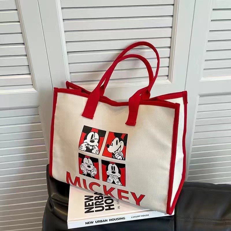 Túi Xách Canvas Sức Chứa Lớn Phong Cách Retro Mới Cho Nữ