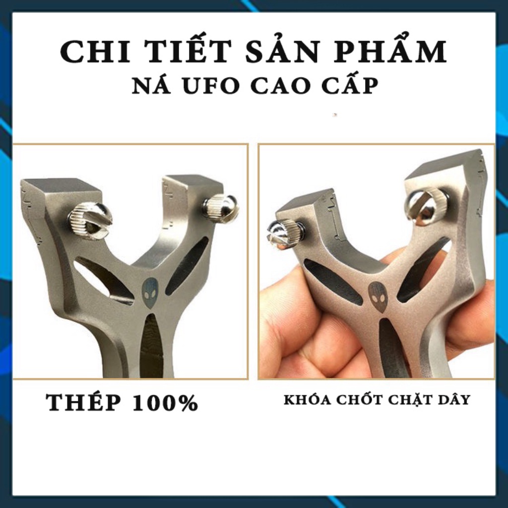 NÁ UFO, NÁ CAO SU UFO INOX 304 CAO CẤP CHỐNG GỈ, THIẾT KẾ ĐẸP MẮT ĐỘC ĐÁO  - Ná Cao Su VTA