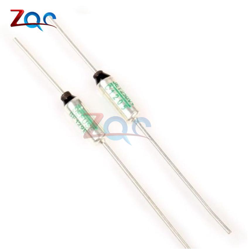 Set 10 cầu chì nhiệt SF129E 133 độ C cường độ 10A điện áp 250V