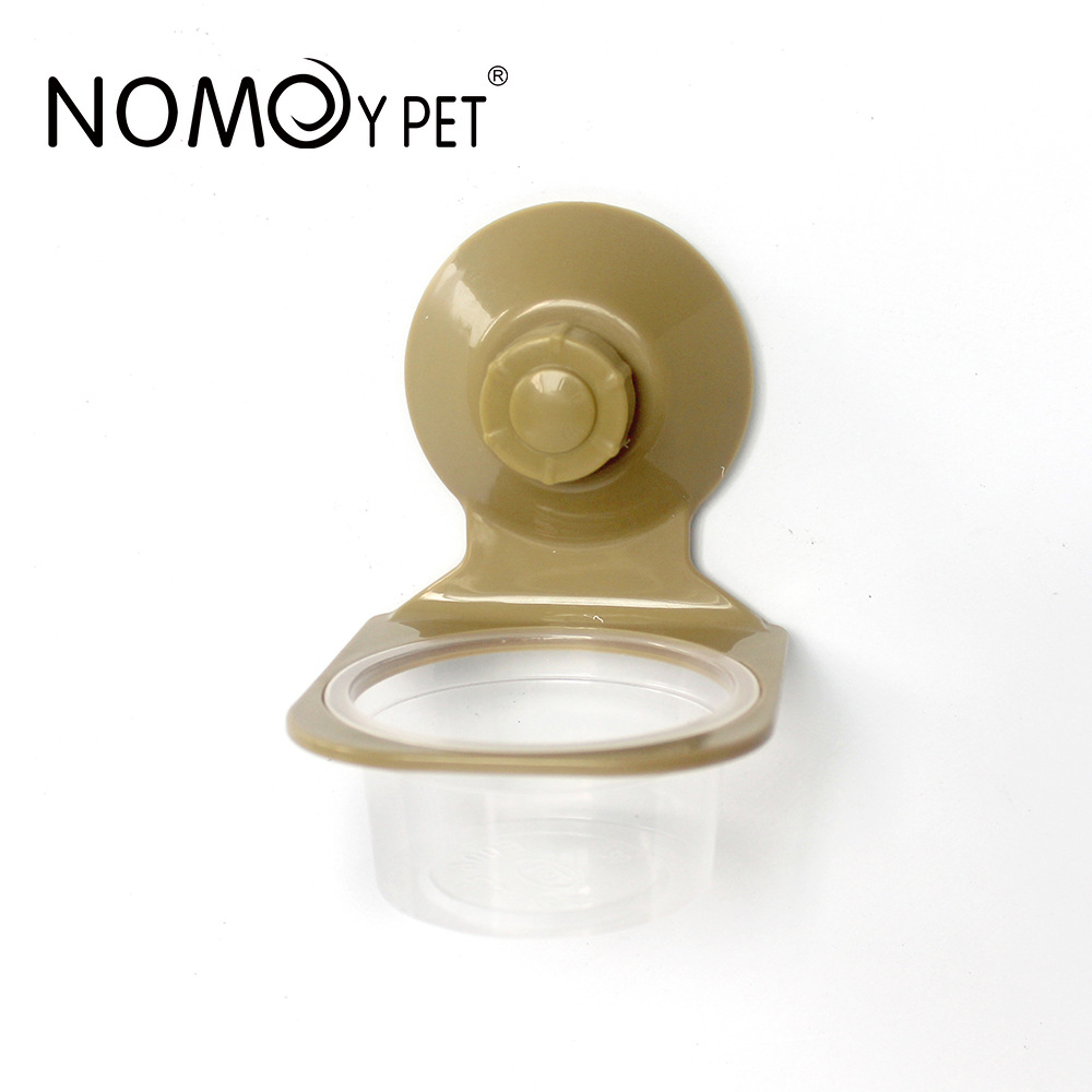 Máng nhựa cho bò sát - Bát ăn cho bò sát - Bát ăn nhựa nhỏ cho thú cưng- chậu treo cố định đôi cho thú cưng