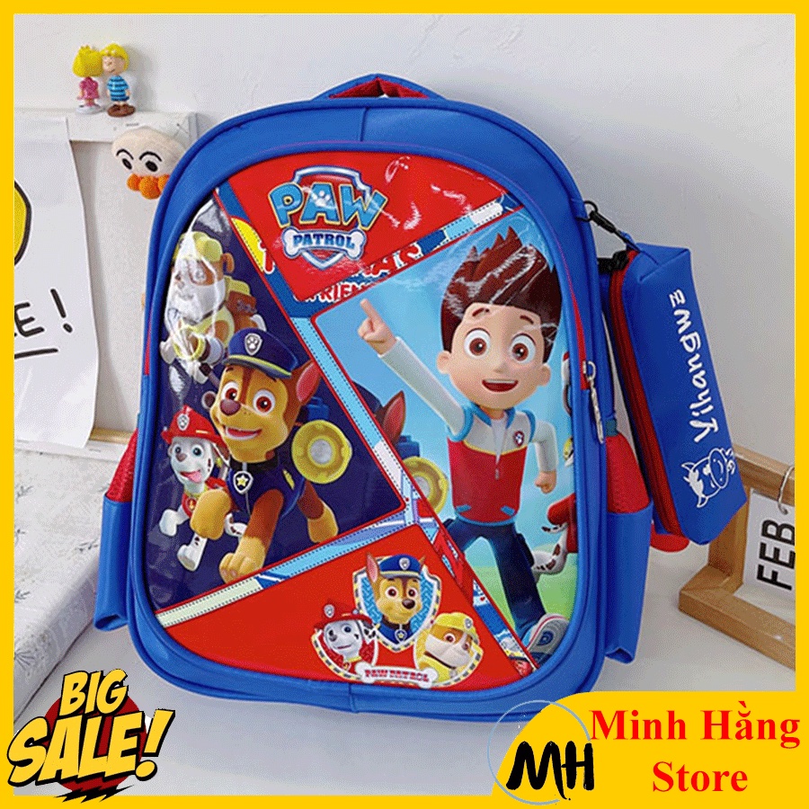 Balo học sinh lớp 1-3 hình hoạt hình động vật công chúa siêu nhận đáng yêu, Cặp trẻ em tiểu học chống thấm nước
