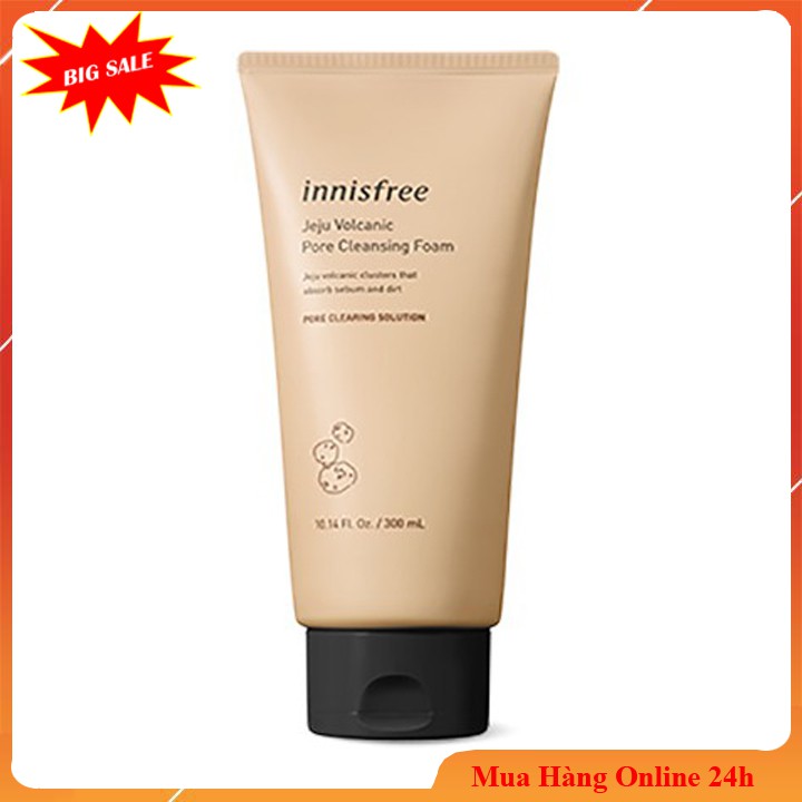 Sữa Rửa Mặt FREESHIP sữa rửa mặt innisfree Jeju Volcanic Pore sạch bã nhờn ngăn ngừa mụn 150ml