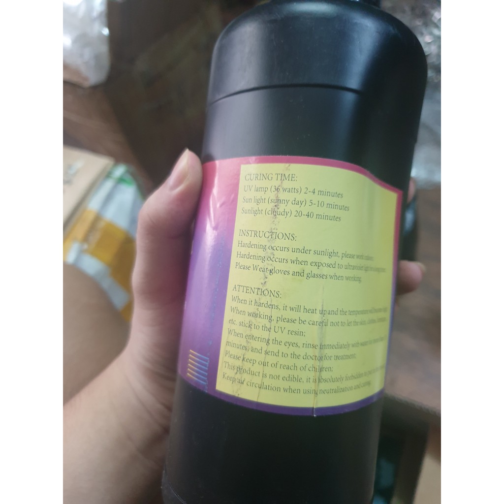 [XẢ KHO] Keo Resin UV Cứng Trong Suốt Bộ 1Kg