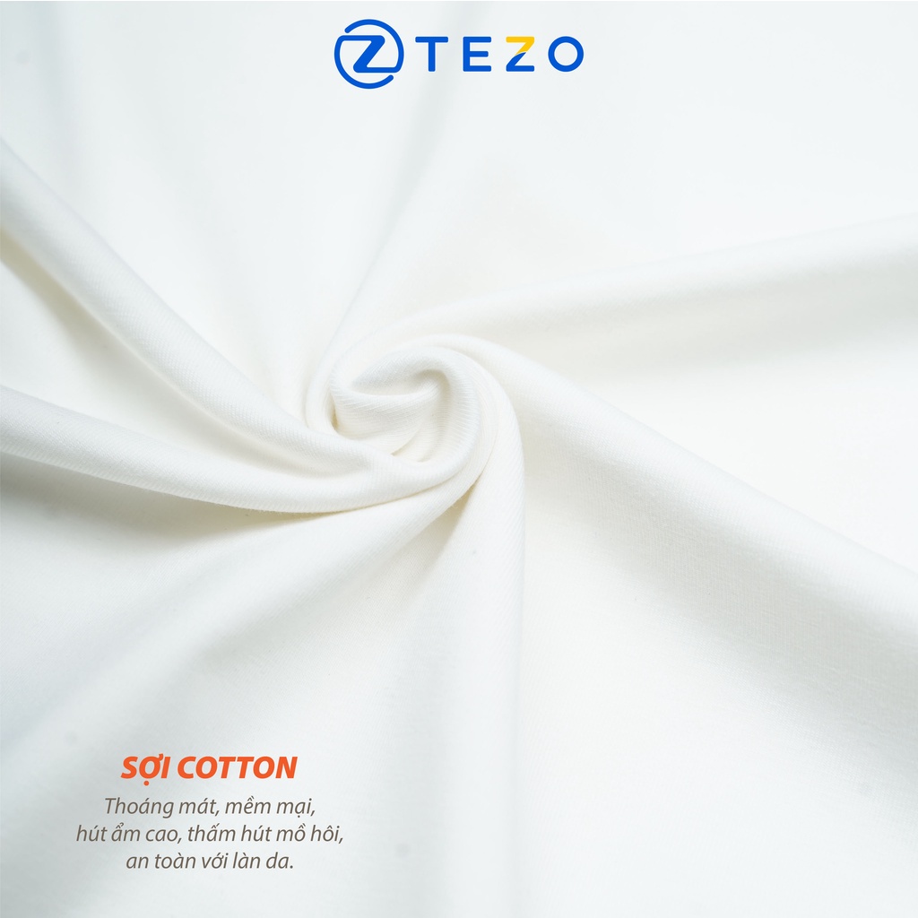Áo phông nam Tezo logo thêu ngực phong cách năng động thể thao 2205APOT18