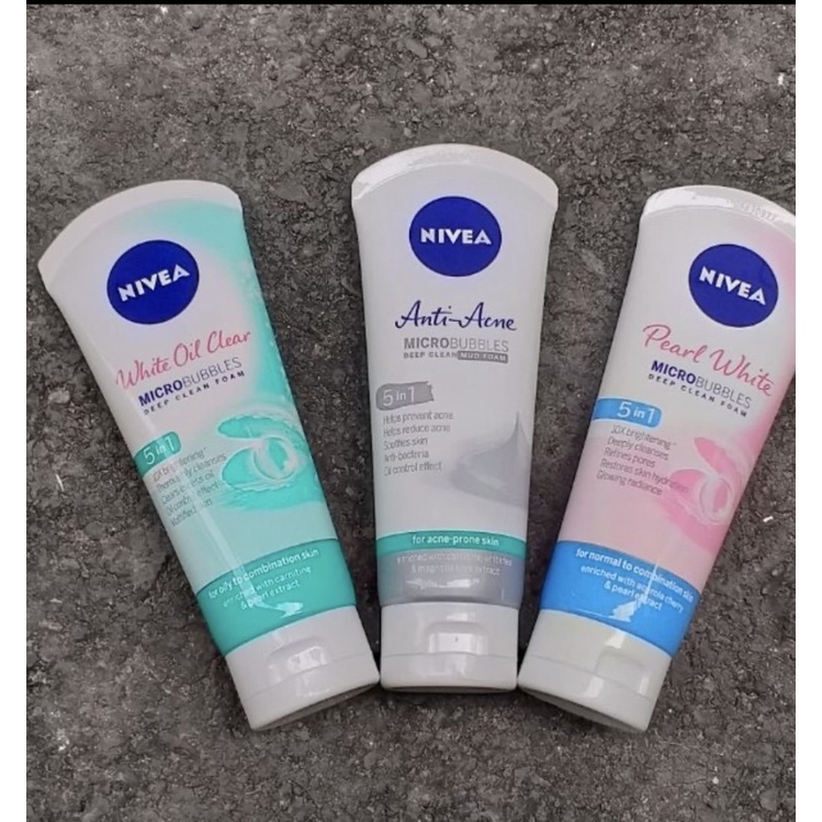 SỮA RỬA MẶT BÙN KHOÁNG NIVEA NGỪA MỤN & SẠCH CẶN TRANG ĐIỂM