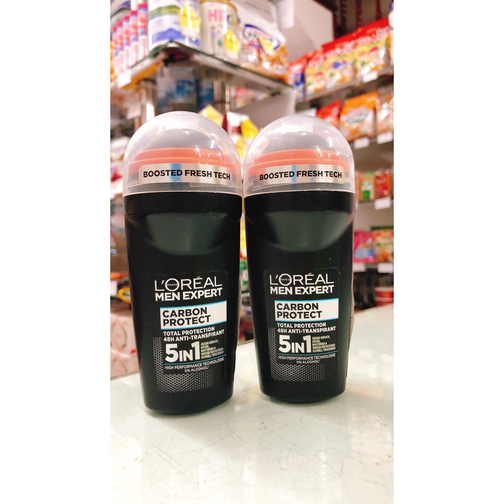 Lăn khử mùi Loreal men, lăn nách nam kháng khuẩn, khử mùi, Pháp