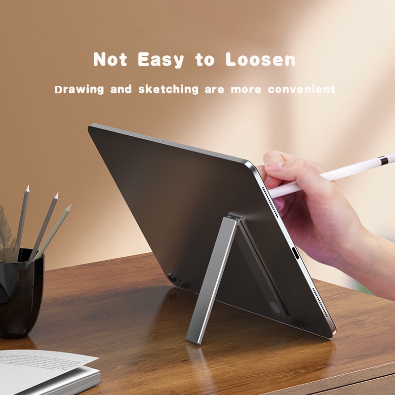 Giá Đỡ Điện Thoại Máy Tính Bảng Ipad Thiết Kế Nam Châm Siêu Mỏng Gấp Gọn Sáng Tạo Tiện Dụng