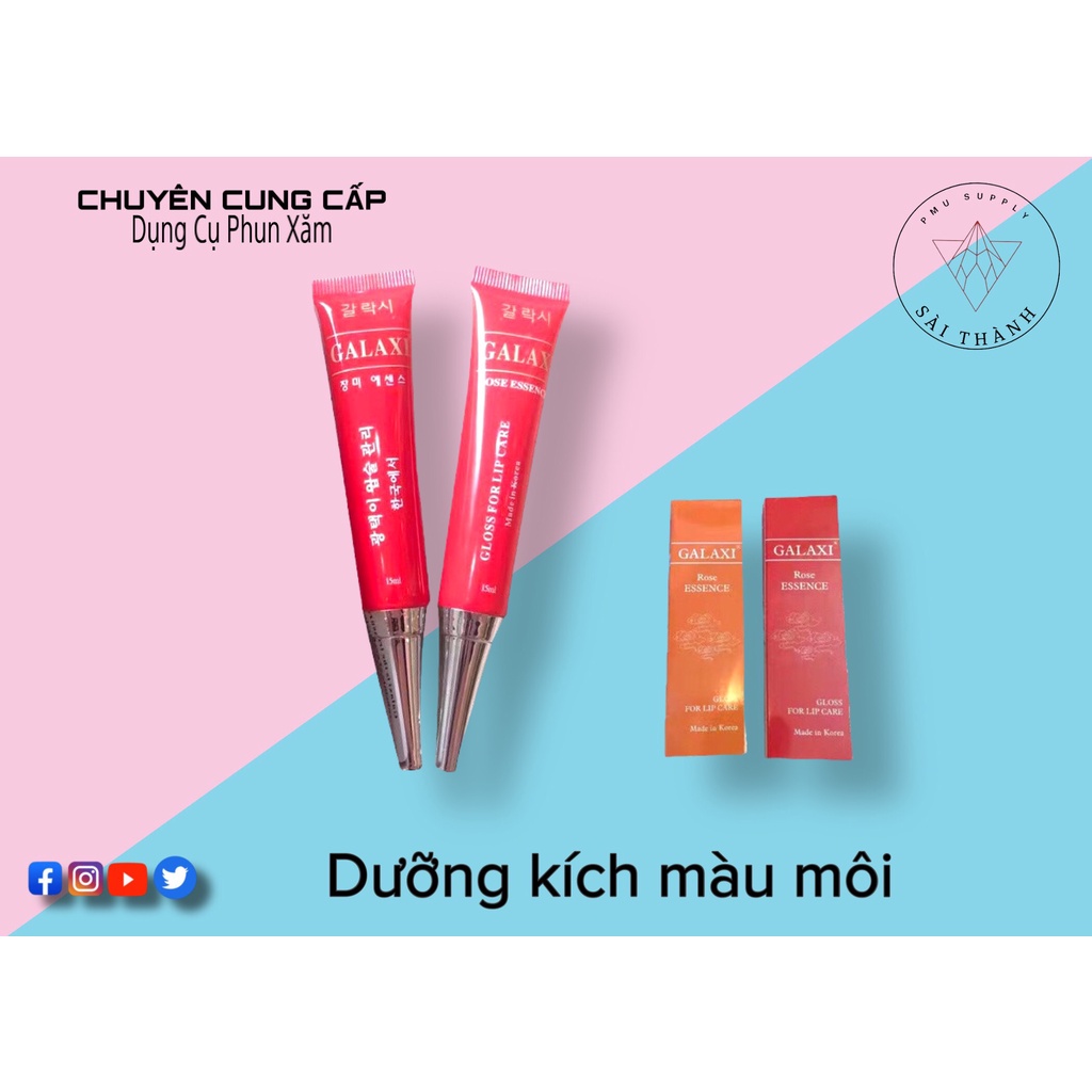 Dưỡng kích màu môi sau phun xăm Galaxi Hàn Quốc