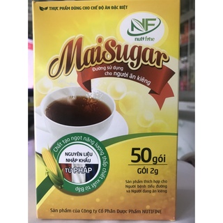 Đường bắp Maisugar - đường sử dụng cho người ăn kiêng - hộp 50 gói x 2gram