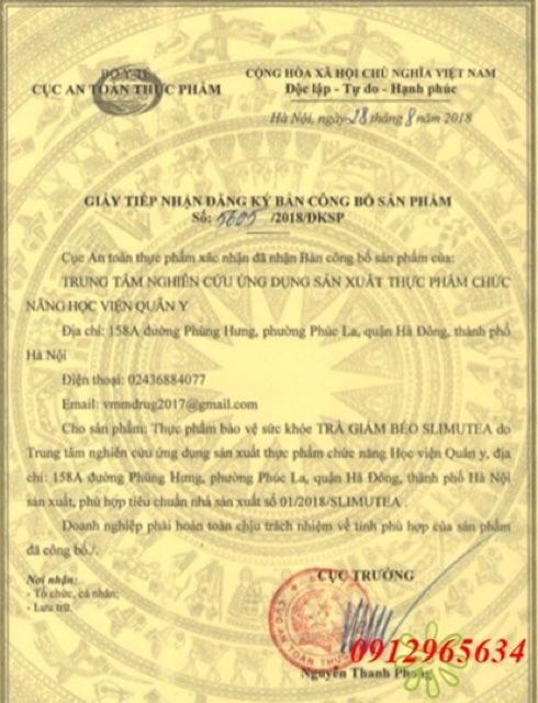 [Bán sỉ] 1 thùng trà Slimutea 36 hộp của Học viện Quân Y giúp giảm béo hiệu quả và an toàn như ý