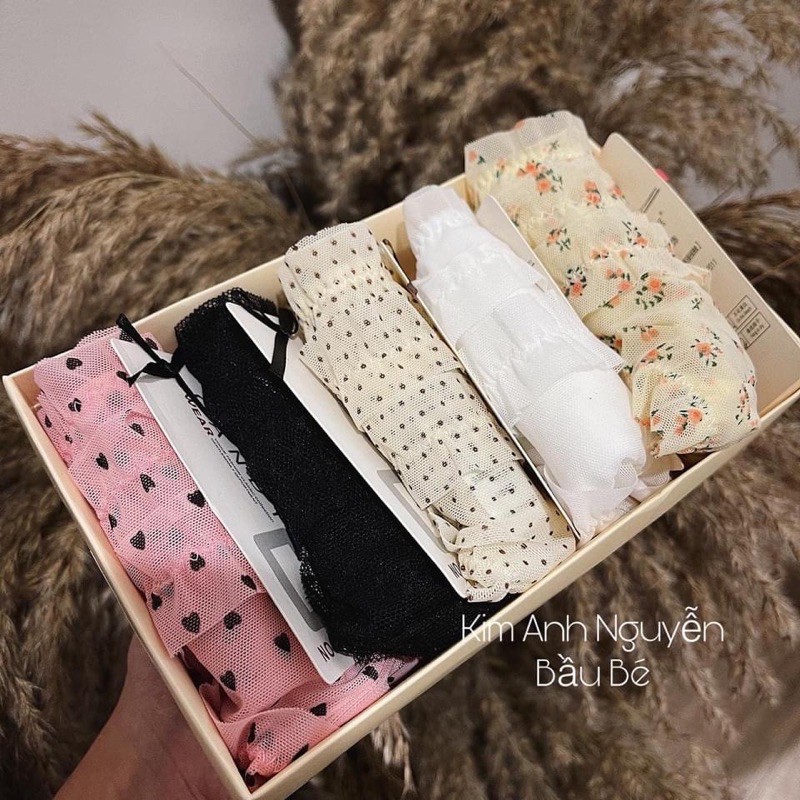 SET 5 QUẦN LÓT HOA CHẤM BI | BigBuy360 - bigbuy360.vn