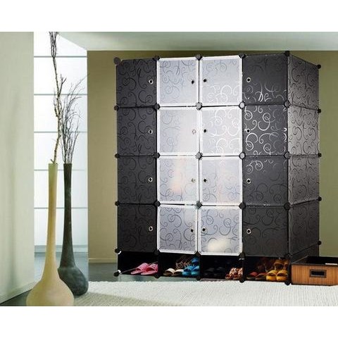 Tủ nhựa ghép 16 ô 4 ô giày