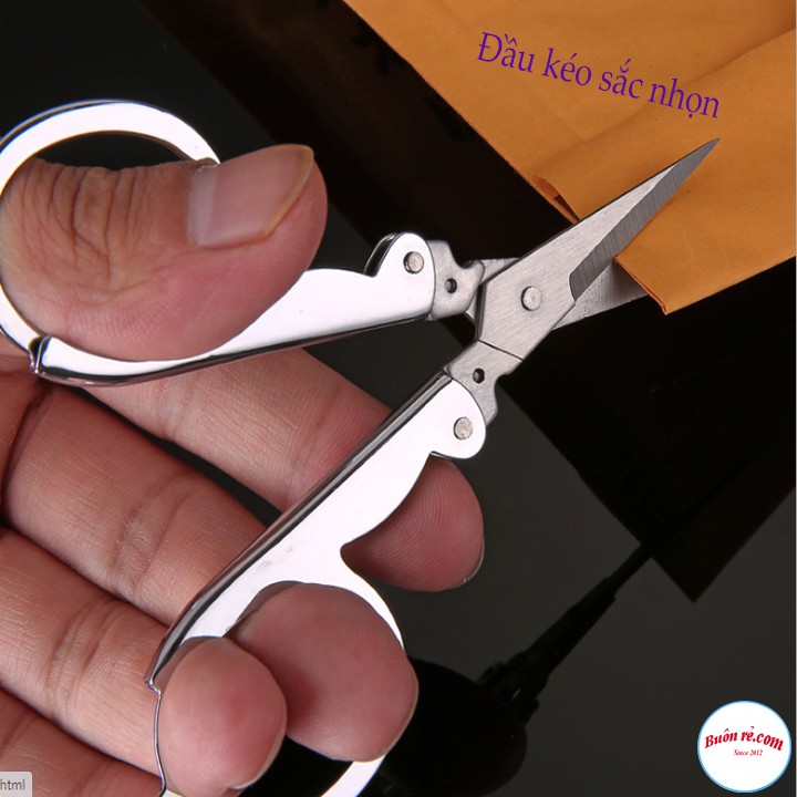 Kéo gấp gọn mini dễ dàng bỏ túi - Kéo tỉa lông mũi, cắt chỉ, cắt giấy thủ công, tỉa mi trang điểm 00121