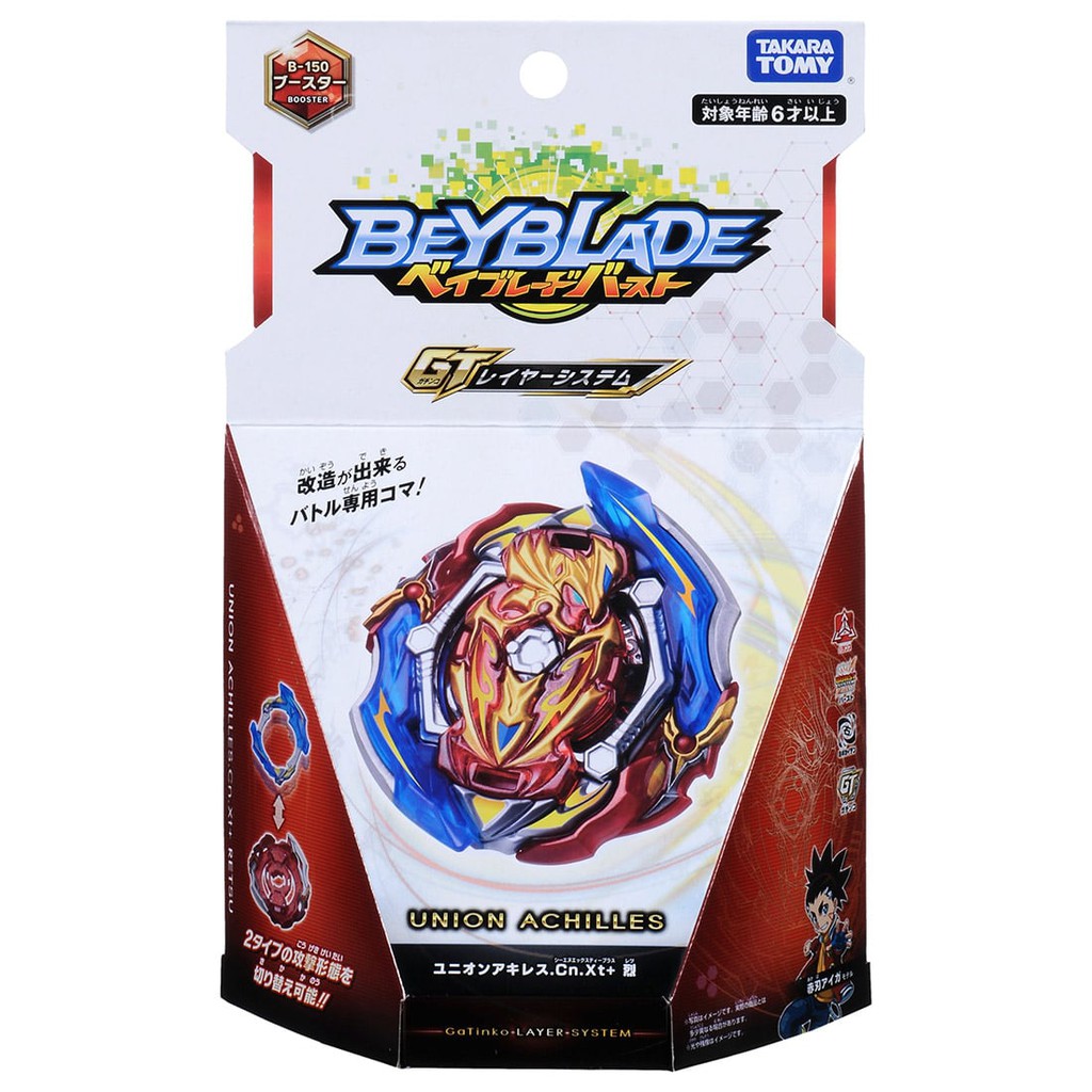 Takara Tomy Beyblade Burst B-150 Booster Union Achilles Cn.Xt + Retsu (Hàng có sẵn)