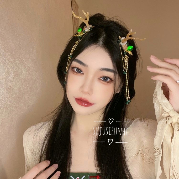 Kẹp tóc hình hươu thần cổ phong cosplay công chúa