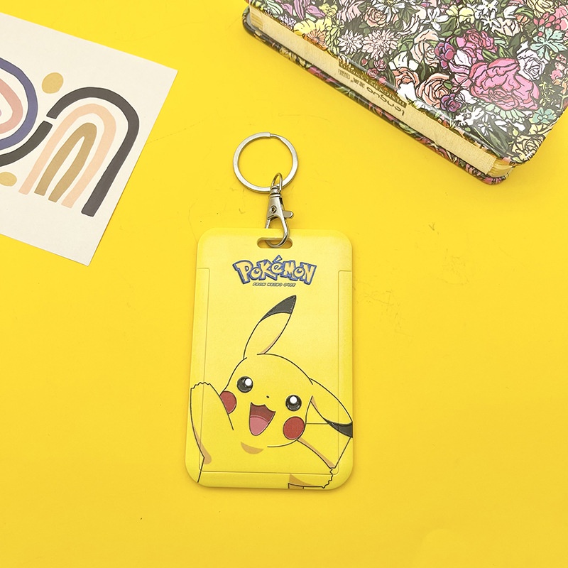 Túi Đựng Thẻ Học Sinh / Nhân Vật Hoạt Hình Pikachu Staff Có Dây Đeo Giá Đỡ
