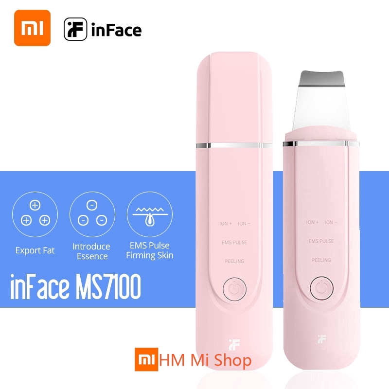 Máy rửa mặt Xiaomi làm sạch mụn đầu đen bằng sóng siêu âm