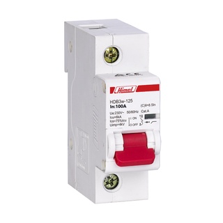 Atomat dạng tép, 1 cực, dòng định mức 100a, dòng cắt ngắn mạch 10ka, mcb 1p 100a 10ka