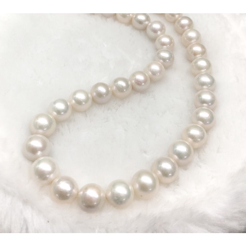 Chuỗi đeo cổ hạt tròn lớn 10ly bằng bạc 925