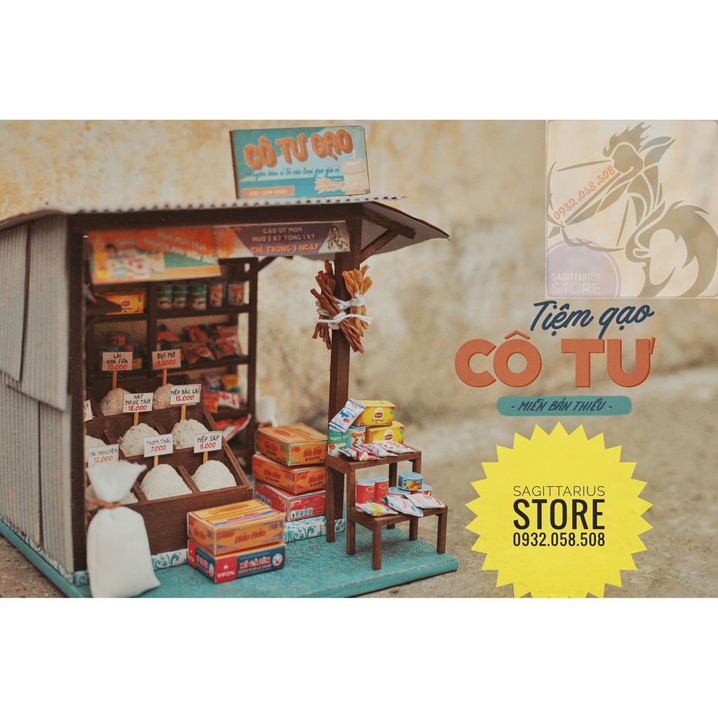 Mô Hình Lắp Ráp Tiệm Gạo Tí Hon - AD06