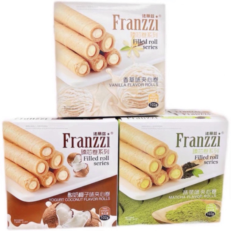 Bánh Franzzi Cuộn Nhân Kem Hộp 100g Siêu Ngon (Free Ship) (Free Ship)