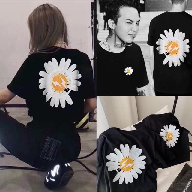 [SALE SẬP SÀN] Siêu phẩm áo phông in hình hoa cúc trắng 5D chất cotton 4c