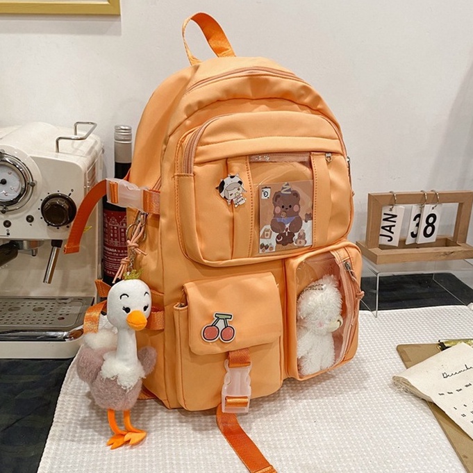 Balo nữ đi học thời trang cá tính ZIME cặp đi học nam nữ đẹp cao cấp phong cách unisex