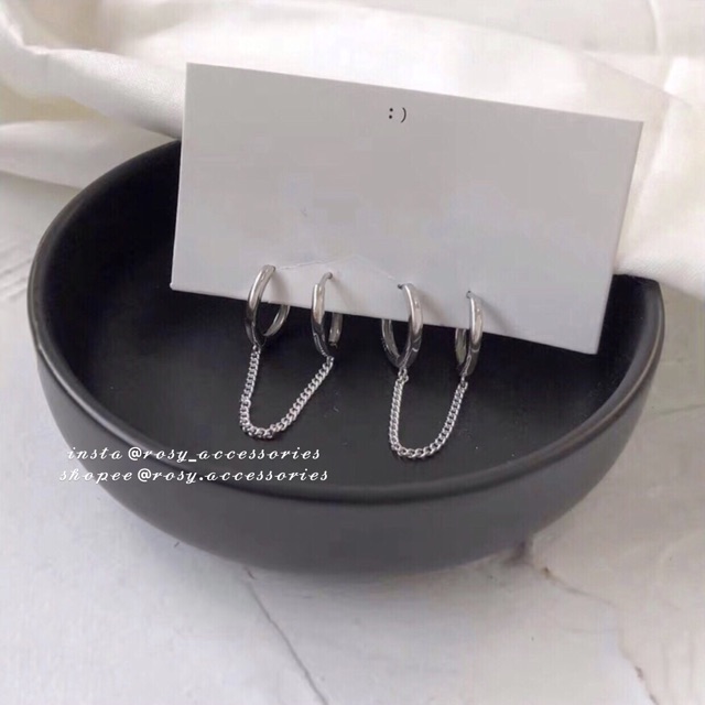 ROSY - KHUYÊN TAI VÀNH XÍCH 2 LỖ