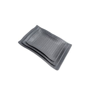 COMBO 10 DĨA CHỮ NHẬT MELAMINE MÀU NHÁM