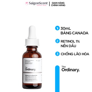 [SaigonScent] Tinh chất chống lão hóa The Ordinary Retinol 1% In Squalane ( 30mL )